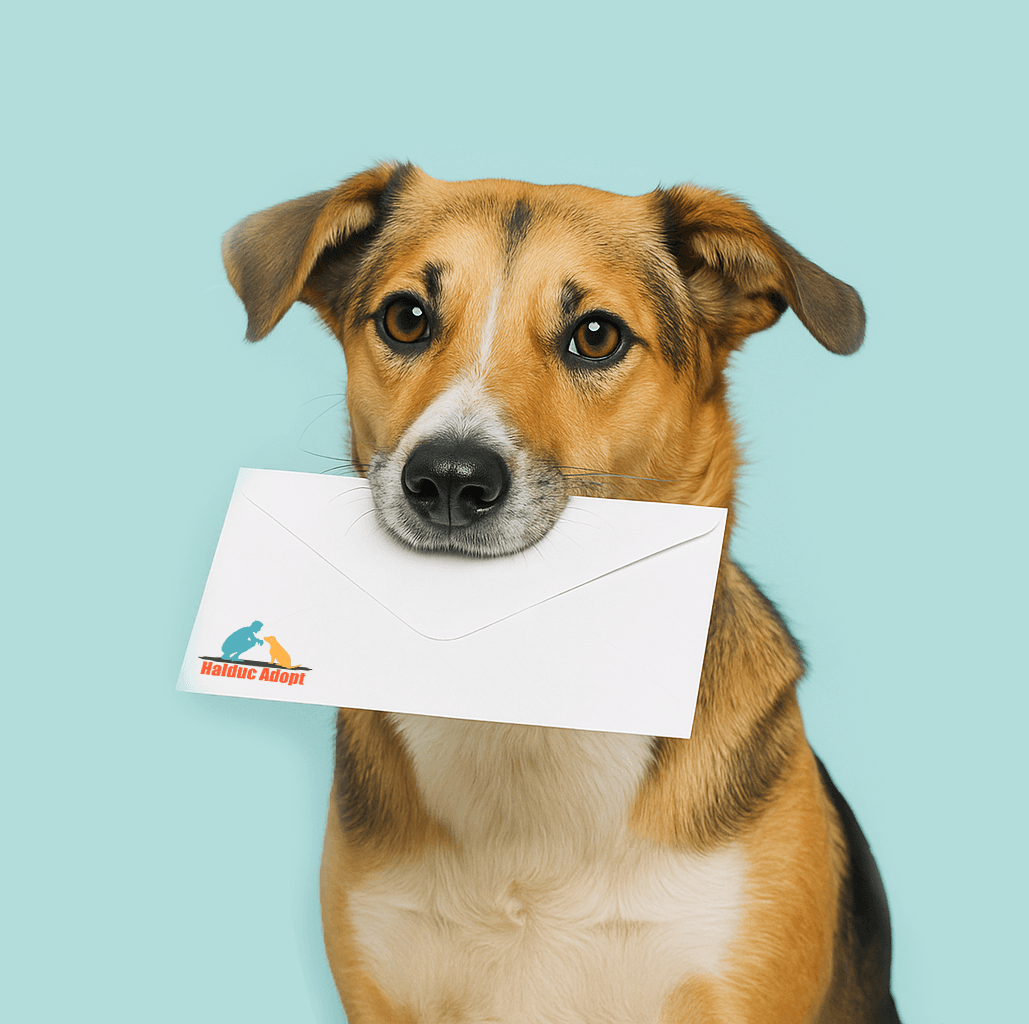 Illustration of a dog for contact